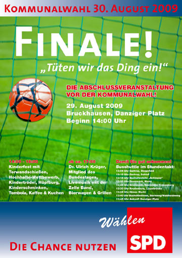 Abschlussveranstaltung vor der Kommunalwahl 2009